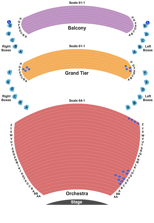 Whitney Hall A Beautiful Noise Seating Chart